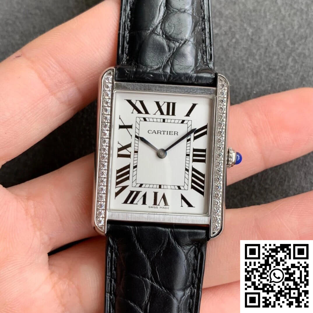 Replica Cartier Tank K11 Factory Black Leather Strap Replica Cartier Tank K11 Factory Black Leather Strap