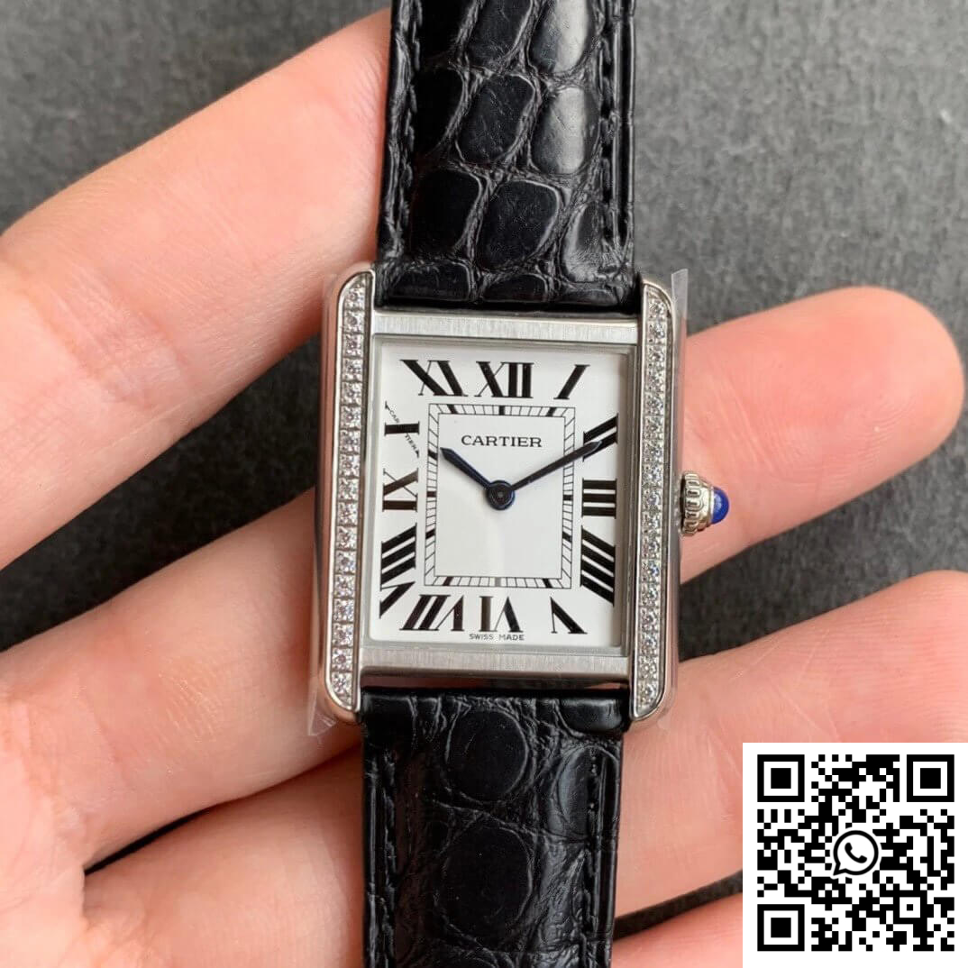 Replica Cartier Tank K11 Factory Black Leather Strap 4 Replica Cartier Tank K11 Factory Black Leather Strap 4