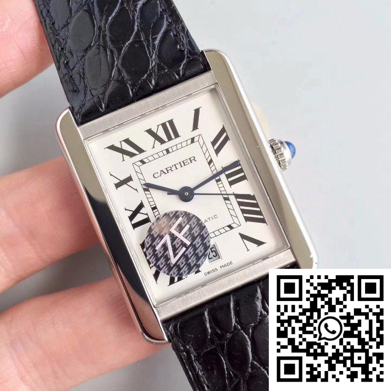 Replica Cartier Tank Solo Xl Automatic W5200027 Zf Factory White Dial 5 Replica Cartier Tank Solo Xl Automatic W5200027 Zf Factory White Dial 5