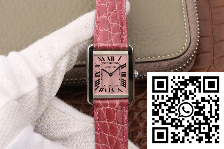 Replica Cartier Tank W5200000 Ladies K11 Factory Pink Dial Replica Cartier Tank W5200000 Ladies K11 Factory Pink Dial