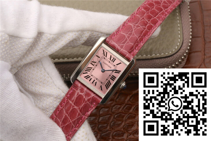 Replica Cartier Tank W5200000 Ladies K11 Factory Pink Dial 5 Replica Cartier Tank W5200000 Ladies K11 Factory Pink Dial 5