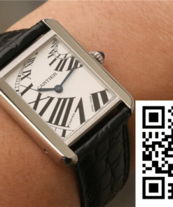 Replica Cartier Tank W5200018 K11 Factory White Dial 2