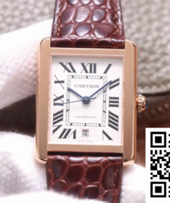 Replica Cartier Tank W5200026 V9 Factory Rose Gold White Dial Replica Cartier Tank W5200026 V9 Factory Rose Gold White Dial