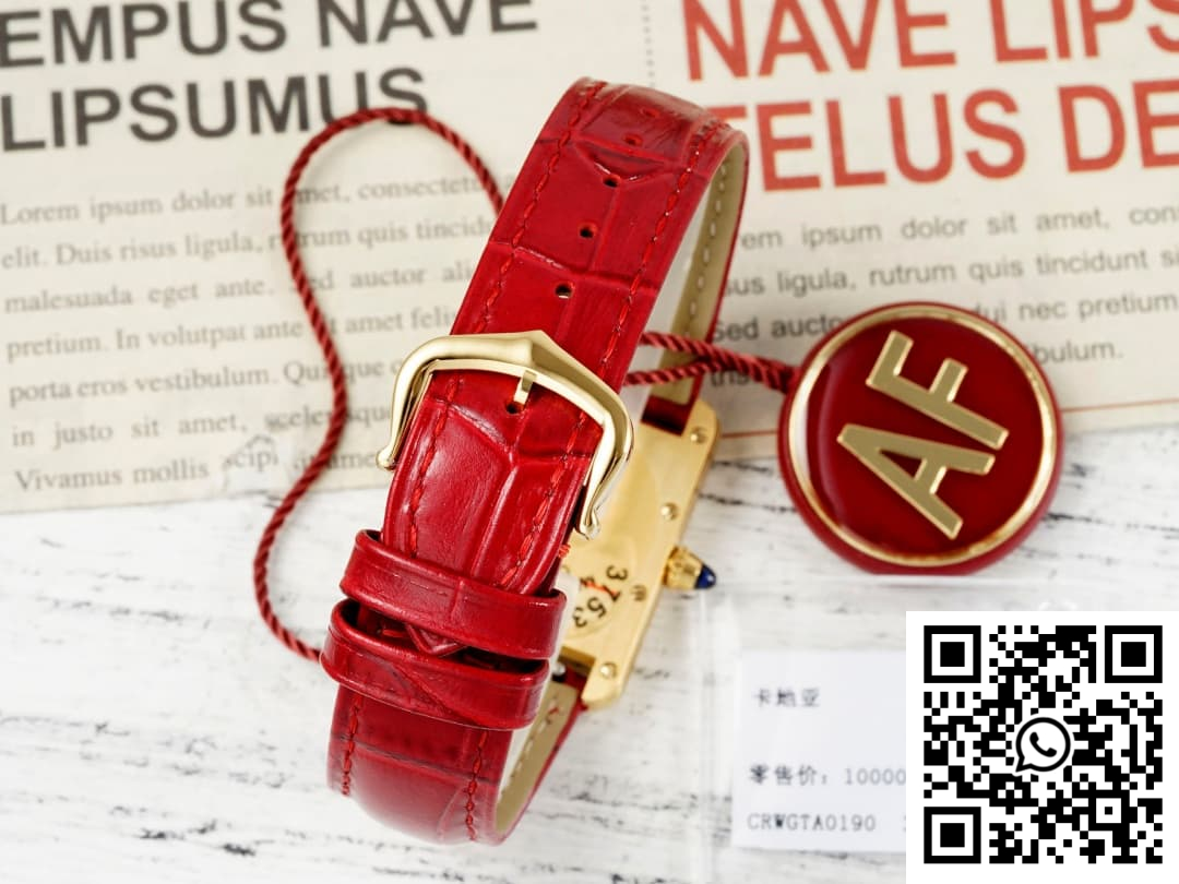 Replica Cartier Tank Wgta0190 Af Factory Burgundy Strap 2 Replica Cartier Tank Wgta0190 Af Factory Burgundy Strap 2