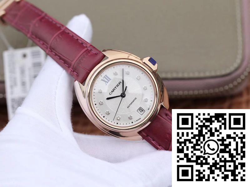 Replica Cle De Cartier Automatic 35Mm Wjcl0032 18K Rose Gold Silver-Gray Dial 4 Replica Cle De Cartier Automatic 35Mm Wjcl0032 18K Rose Gold Silver-Gray Dial 4