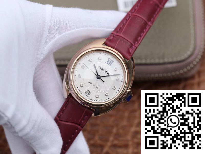 Replica Cle De Cartier Automatic 35Mm Wjcl0032 18K Rose Gold Silver-Gray Dial 5 Replica Cle De Cartier Automatic 35Mm Wjcl0032 18K Rose Gold Silver-Gray Dial 5