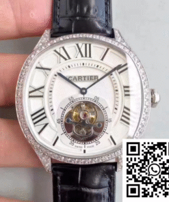 Replica Drive De Cartier W4100013 Tourbillon White Textured Dial Replica Drive De Cartier W4100013 Tourbillon White Textured Dial