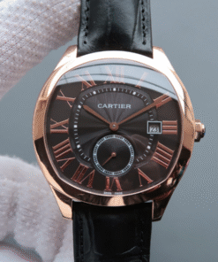 Replica Drive De Cartier Wgnm0004 V6 Factory Rose Gold Grey Dial