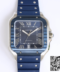 Replica Santos De Cartier Gf Factory Blue Bezel