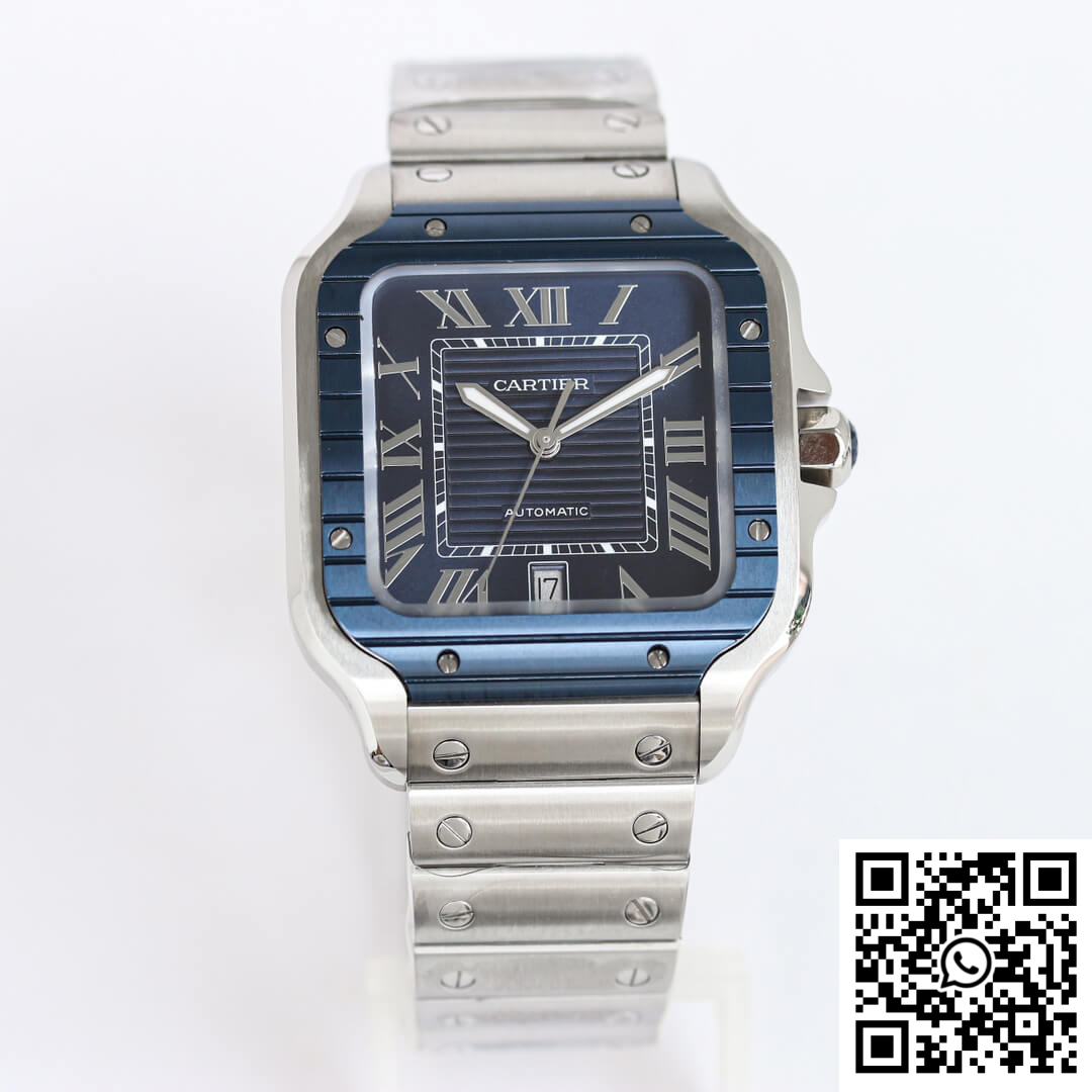 Replica Santos De Cartier Gf Factory Stainless Steel Blue Dial 3 Replica Santos De Cartier Gf Factory Stainless Steel Blue Dial 3