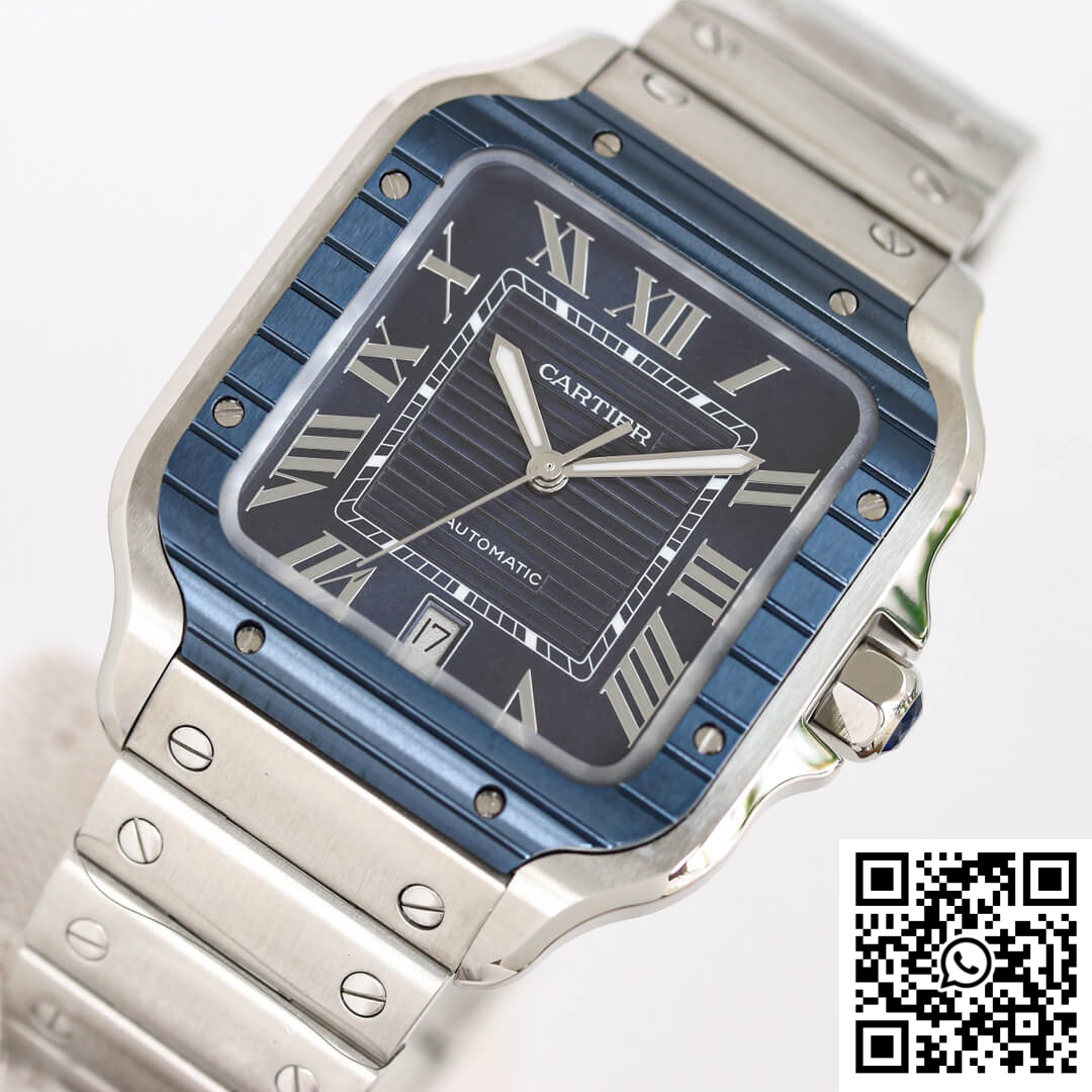 Replica Santos De Cartier Gf Factory Stainless Steel Blue Dial 5 Replica Santos De Cartier Gf Factory Stainless Steel Blue Dial 5