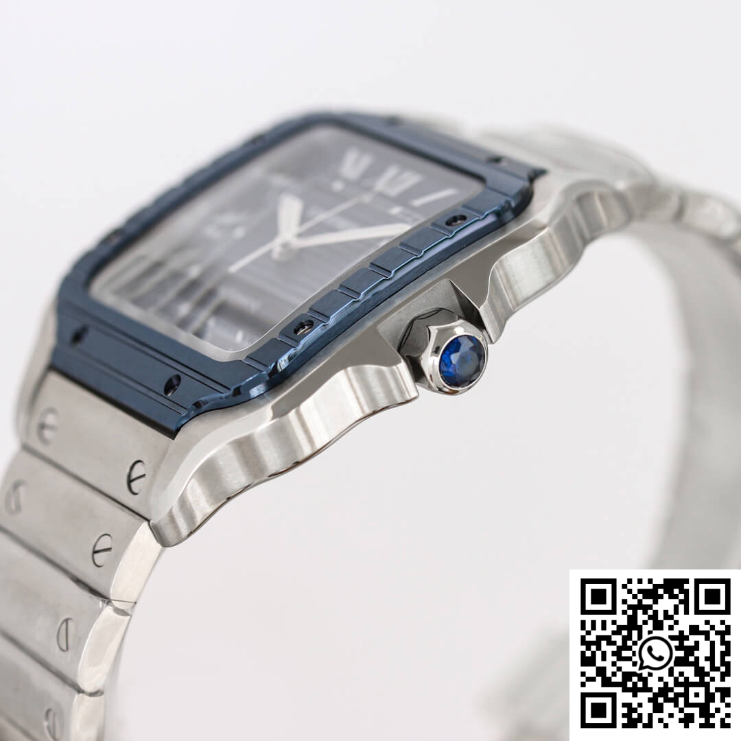 Replica Santos De Cartier Gf Factory Stainless Steel Blue Dial 9 Replica Santos De Cartier Gf Factory Stainless Steel Blue Dial 9