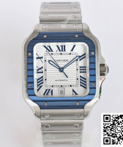 Replica Santos De Cartier Gf Factory Stainless Steel Strap