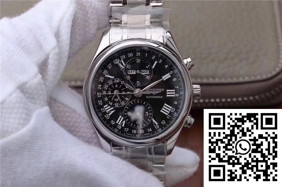 Replica Longines Conquest Classic Chronograph Moonphase Black Dial Replica Longines Conquest Classic Chronograph Moonphase Black Dial