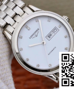 Replica Longines Flagship Double Calendar L4.899.4.12.602 Gk Factory White Dial Replica Longines Flagship Double Calendar L4.899.4.12.602 Gk Factory White Dial