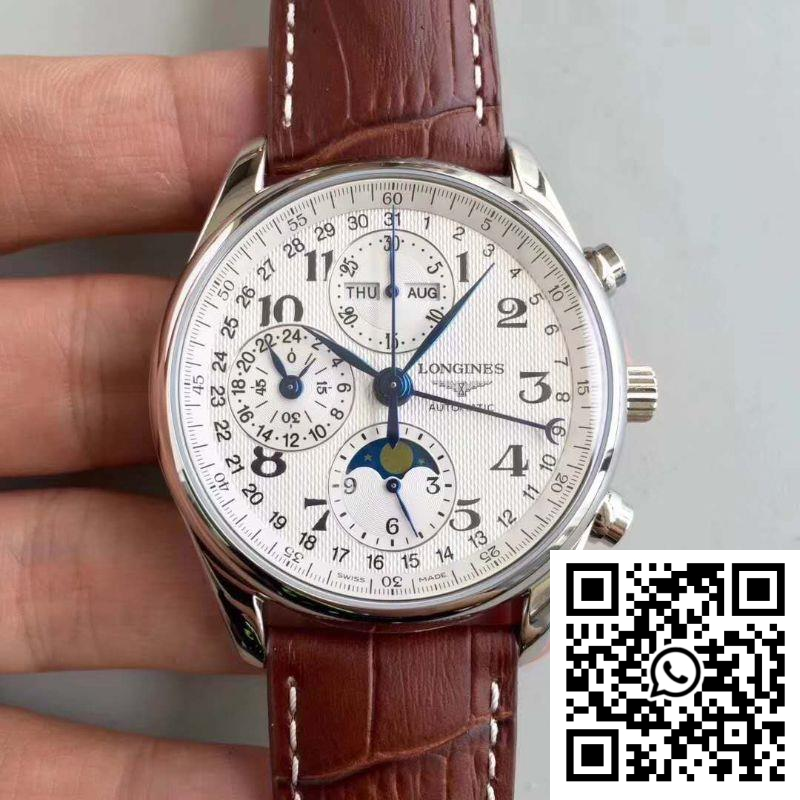 Replica Longines Master Collection Moonphase Chronograph L2.673.4.78.3 Jf Factory White Dial 3 Replica Longines Master Collection Moonphase Chronograph L2.673.4.78.3 Jf Factory White Dial 3
