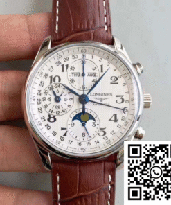 Replica Longines Master Collection Moonphase Chronograph L2.673.4.78.3 Jf Factory White Dial Replica Longines Master Collection Moonphase Chronograph L2.673.4.78.3 Jf Factory White Dial