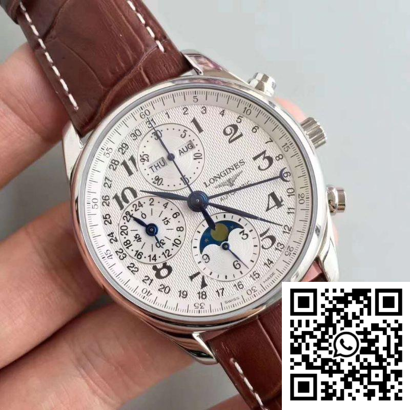Replica Longines Master Collection Moonphase Chronograph L2.673.4.78.3 Jf Factory White Dial 4 Replica Longines Master Collection Moonphase Chronograph L2.673.4.78.3 Jf Factory White Dial 4