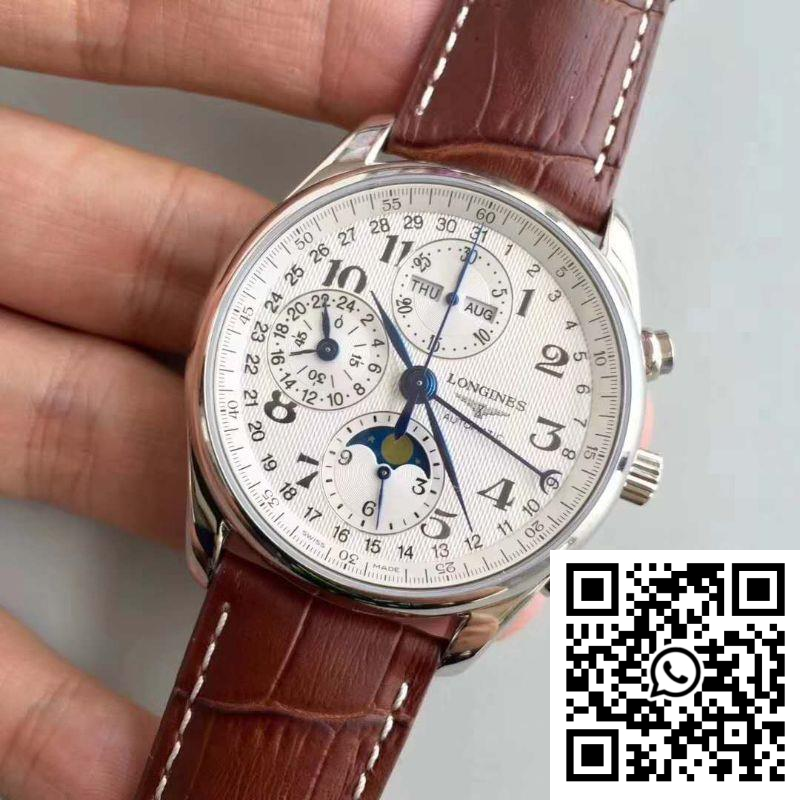 Replica Longines Master Collection Moonphase Chronograph L2.673.4.78.3 Jf Factory White Dial 5 Replica Longines Master Collection Moonphase Chronograph L2.673.4.78.3 Jf Factory White Dial 5