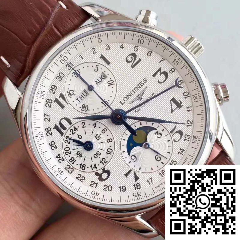 Replica Longines Master Collection Moonphase Chronograph L2.673.4.78.3 Jf Factory White Dial 6 Replica Longines Master Collection Moonphase Chronograph L2.673.4.78.3 Jf Factory White Dial 6