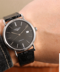 Replica Longines Presence L4.921.4.52.2 Ky Factory Black Dial 2