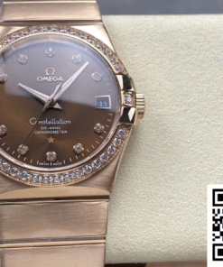 Replica Omega Constellation 123.55.38.21.63.001 Om Factory Diamond Dial