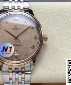 Replica Omega De Ville 424.20.40.20.08.002 N1 Factory Gold Color Bezel Replica Omega De Ville 424.20.40.20.08.002 N1 Factory Gold Color Bezel