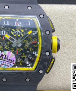 Replica Richard Mille Rm-011 Kv Factory Forged Carbon Black Strap