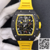 Replica Richard Mille Rm35-02 Kv Factory V3 Carbon Fiber Black Strap 11