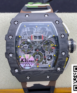Replica Richard Mille Rm-011 Kv Factory V2 Carbon Fiber Camo Rubber Strap Replica Richard Mille Rm-011 Kv Factory V2 Carbon Fiber Camo Rubber Strap