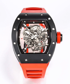 Replica Richard Mille Rm-055 Bbr Factory Ceramic Case Red Strap