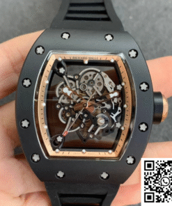 Replica Richard Mille Rm055 Kv Factory V2 Black Ceramic