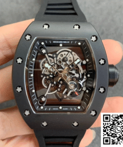 Replica Richard Mille Rm055 Kv Factory V2 Black Ceramic Rubber Strap Replica Richard Mille Rm055 Kv Factory V2 Black Ceramic Rubber Strap