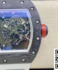 Replica Richard Mille Rm055 Kv Factory V2 Carbon Fiber Black Case 2