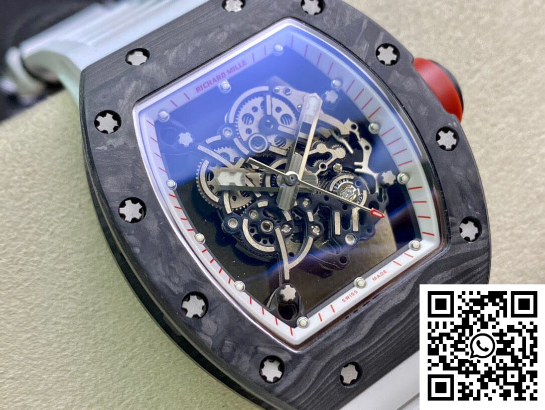 Replica Richard Mille Rm055 Kv Factory V2 Carbon Fiber Black Case 3 Replica Richard Mille Rm055 Kv Factory V2 Carbon Fiber Black Case 3