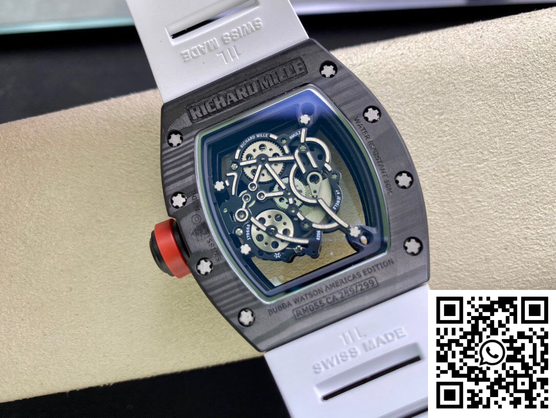 Replica Richard Mille Rm055 Kv Factory V2 Carbon Fiber Black Case 7 Replica Richard Mille Rm055 Kv Factory V2 Carbon Fiber Black Case 7