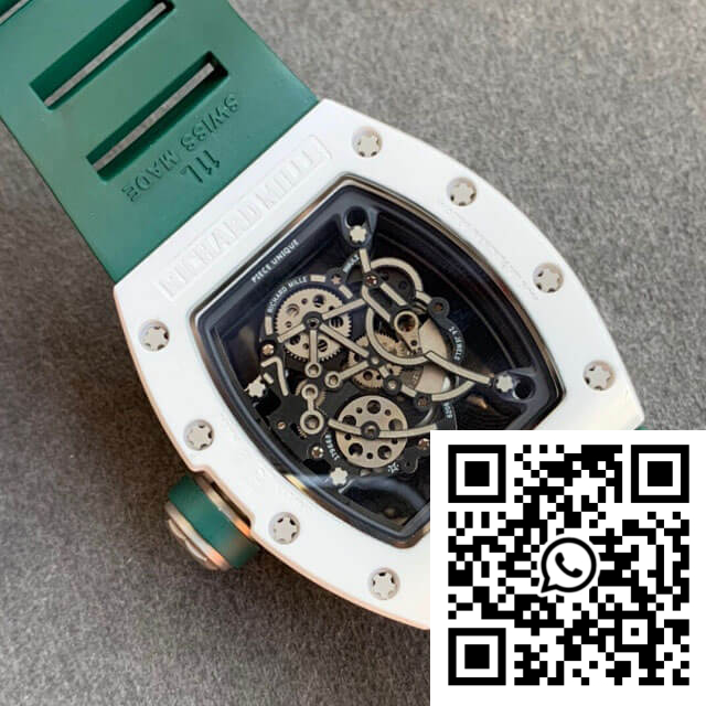 Replica Richard Mille Rm055 Kv Factory V2 Green Rubber Strap 10 Replica Richard Mille Rm055 Kv Factory V2 Green Rubber Strap 10