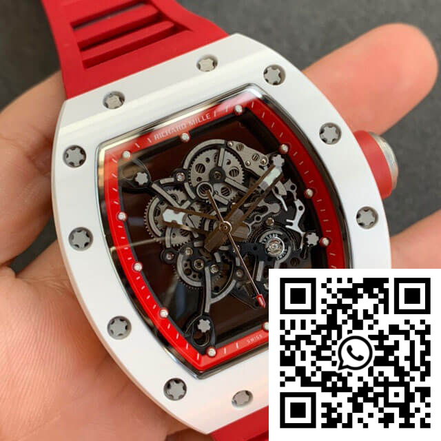 Replica Richard Mille Rm055 Kv Factory V2 Red Rubber Strap 4 Replica Richard Mille Rm055 Kv Factory V2 Red Rubber Strap 4