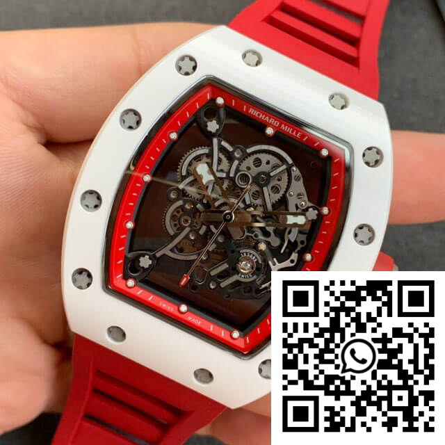 Replica Richard Mille Rm055 Kv Factory V2 Red Rubber Strap 5 Replica Richard Mille Rm055 Kv Factory V2 Red Rubber Strap 5
