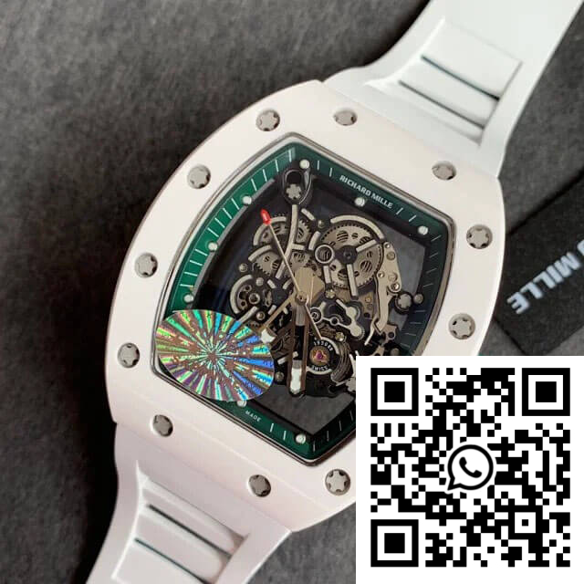 Replica Richard Mille Rm055 Kv Factory White Ceramic Skeleton Dial 2 Replica Richard Mille Rm055 Kv Factory White Ceramic Skeleton Dial 2