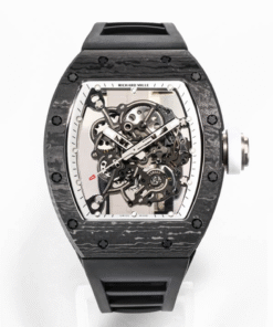 Replica Richard Mille Rm055 Ntpt Bbr Factory Black Rubber Strap