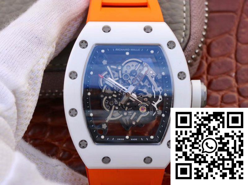 Replica Richard Mille Rm055 Skeleton Dial Orange Strap Kv Factory V2 Replica Richard Mille Rm055 Skeleton Dial Orange Strap Kv Factory V2