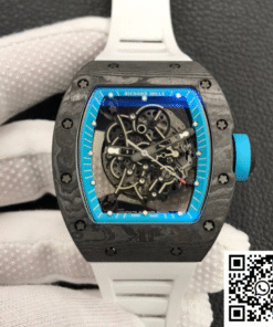 Replica Richard Mille Rm055 Zf Factory White Rubber Strap