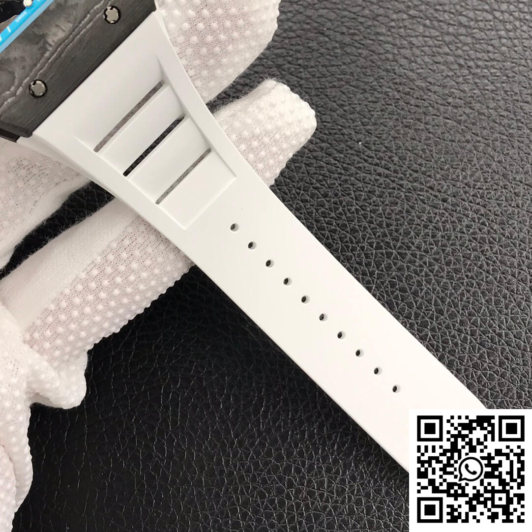 Replica Richard Mille Rm055 Zf Factory White Rubber Strap 2 Replica Richard Mille Rm055 Zf Factory White Rubber Strap 2
