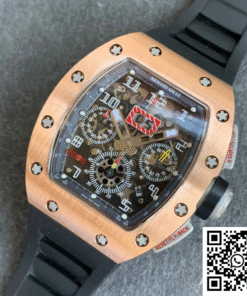 Replica Richard Mille Rm11 Kv Factory Rose Gold Skeleton Dial 2