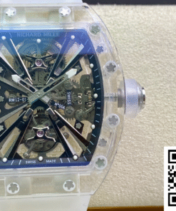 Replica Richard Mille Rm12-01 Rm Factory Tourbillon Transparent Version Rubber Strap 2
