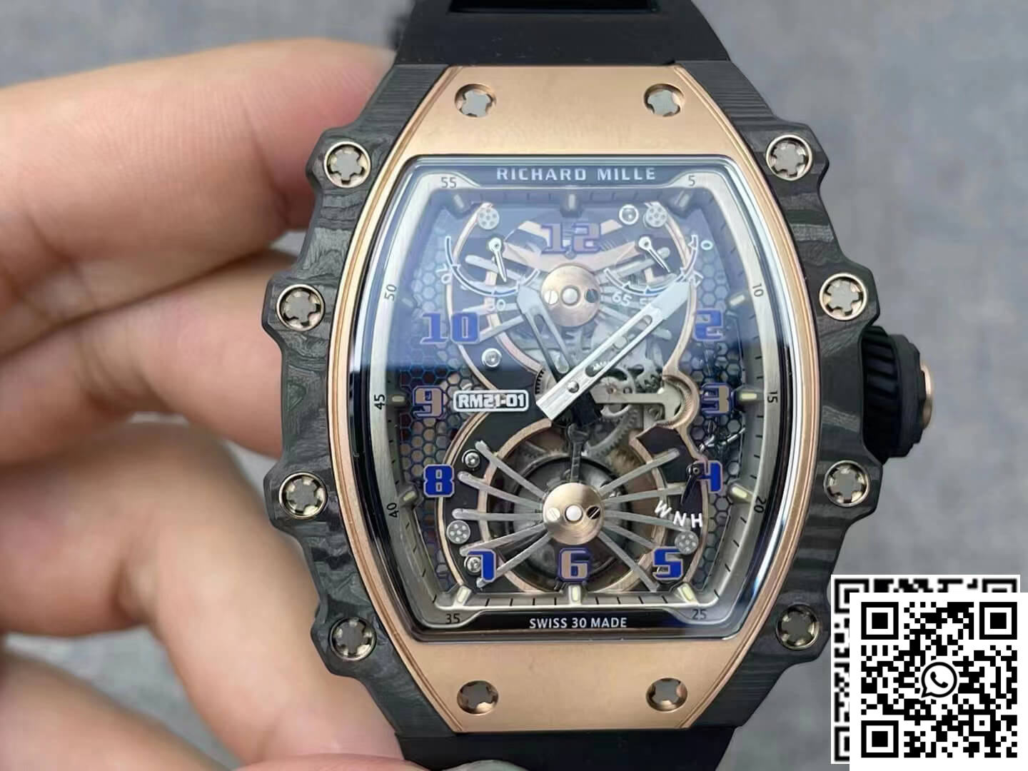 Replica Richard Mille Rm21-01 Rm Factory Tourbillon 5N Red Gold Case Replica Richard Mille Rm21-01 Rm Factory Tourbillon 5N Red Gold Case