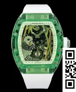 Replica Richard Mille Rm26-01 Tourbillon Rm Factory Green Skeleton Dial