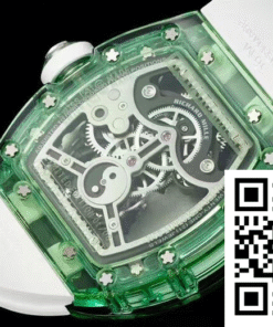 Replica Richard Mille Rm26-01 Tourbillon Rm Factory Green Skeleton Dial 2