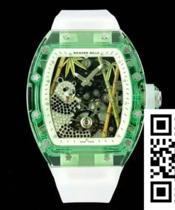 Replica Richard Mille Rm26-01 Tourbillon Rm Factory Green Transparent Case